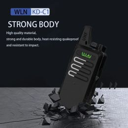 Mini Portable Radio 400-520MHz 5W 16 Channel UHF Transceiver Walkie Talkie WLN KD-C1 Talki Walki BAOFENG BF-888S UV5R Quansheng