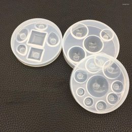 Baking Moulds 1pc Hemisphere/ Round/Oval Silicone Mold Mould For Resin Pendant Jewelry Making Tool Various Cake Design Clear #06