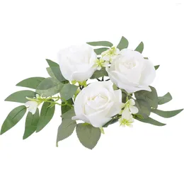 Decorative Flowers Candlestick Garland Wreaths Wedding Rings Decorations Ceremony Flower Centrepieces Christmas