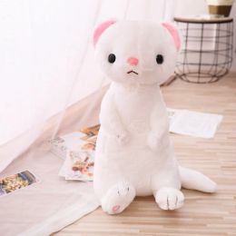 One Piece 50cm Cute Fluffy Real Life Stuffed Animal Ferret Plush Doll Soft Toy Gift for Children Adults Home Car Office Decor