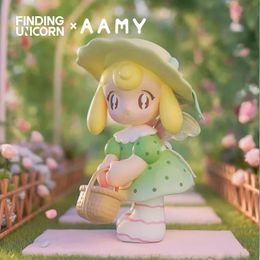 Finding Unicorn AAMY Picnic With Butterfly Series Kawaii Model Designer Doll Blind Box Mystery Toy Cute Action Anime Figur 240301 240325