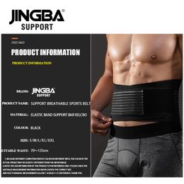 JINGBA SUPPORT Men Waist Trainer Support Sauna Suit Modelling Body Shaper Belt Weight Loss Cincher Slim Faja Gym Workout Corset