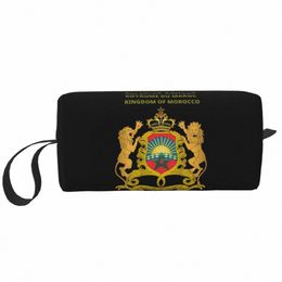 moroccan Passport Toiletry Bag for Women Kingdom Of Morocco Cosmetic Makeup Organizer Lady Beauty Storage Bags Dopp Kit Case Box 18jh#