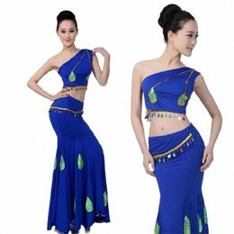 peacock dance s dance clothes performance clothing skirt package hip fishtail skirt Practise skirt g7yQ#