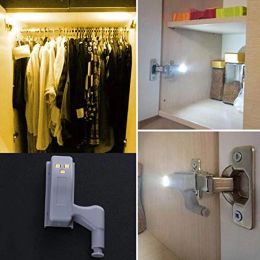 Touch LED Inner Hinge Lamp Under Cabinet Lights Universal Wardrobe Cupboard Sensor Lights for Bedroom Kitchen Closet Night Lamp