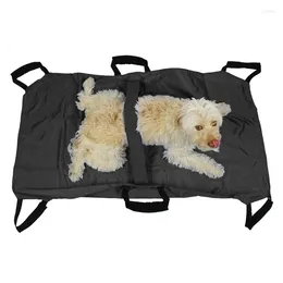 Dog Carrier Pet Oxford-cloth Folding Stretcher With 6 Handles For Large Dogs Auxiliary Belt Dropship