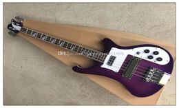 New Arrival 4 strings Purple Body Rosewood Fingerboard Electric Bass Guitar with Chrome hardwareWhite Pickguardoffer customize3532192