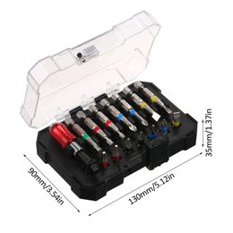 15/20/45PCS Drill Bit Set Screwdriver Bit Set Impact Driver Bit Set for Wood Metal Steel and Security Screwdriver Bits with Case