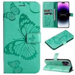 Big Butterfly Leather Case For OnePlus 6 6T 7 8 8T 9 10 10T Pro Nord N10 N100 N200 CE 2 2T N20 5G Book Cover