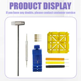 Watch Band Strap Link Band Slit Chain Pin Remover Repair Tool Kit Steel Pins Replacement Remover Spring Bar Set for Watchmakers