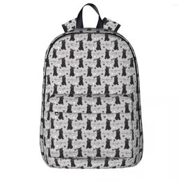 Backpack Love Black Miniature Schnauzer Boys Girls Bookbag Children School Bag Cartoon Kid Rucksack Laptop Shoulder