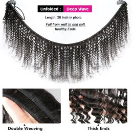1 3 4 Bundles Deal 28 30 40 Inch Loose Deep Wave Brazilian Hair Weave Bundles Curly Bundle Water Wave Wholesale Hair