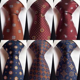 Bow Ties 2024 Men's Tie Korean Edition Business Travel Commuting High Quality Arrow Geometry Pattern Luxury Design Suit