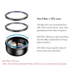 APEXEL HD 100mm Macro Micro lens professional Mobile Phone Lenses+CPL+star filters for iPhonex xs max Samsung s9 all smartphone