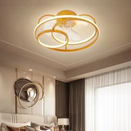Modern Smart LED Ceiling Fan Lamps With Remote Control Dining Room Bedroom Home Decor Lamps Silent Ceiling Lights Lustre Fixture