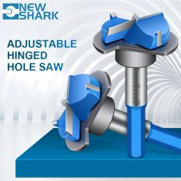 Newshark Carbide Hinge Hole Drill Bit Woodworking Hole Opener Positioning Drilling Flat Wing Drill Hinge Reamer 15 20 25 30 35mm