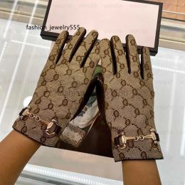 Gloves Five Fingers Gloves Women Designer Mitten Sheepskin Gloves With Box Winter Luxury Genuine Leather Brands BiG Fingers Glove Warm Ca