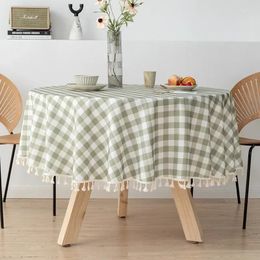 Table Cloth Linen Large Circular Tablecloth TPU Waterproof And Oil Resistant Fabric El Home Round Homestay