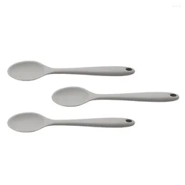 Spoons 3 Pcs Silicone Spoon Multipurpose Mixing Serving Silica Gel Non-stick