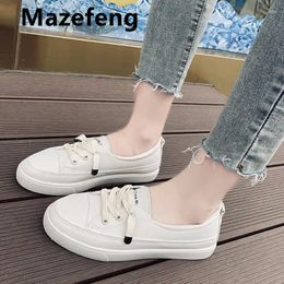 Casual Shoes Women Sneakers Fashion Spring Trend Flats Female Comfort White Vulcanised Platform 35-40