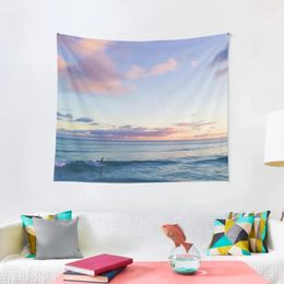 Tapestries Surfin In A Pastel Dream - Honolulu Hawaii Tapestry Room Decorations Aesthetic Decor For Things To The