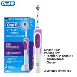 Oral B Rechargeable Electric Toothbrush Vitality Oral Hygiene Precian Clean Toothbrushes Rotating 3D White Teeth Whitening Brush