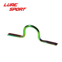 Rods LURESPORT 12pcs Rainbow Colour Stainless Steel Hook Keeper for Lure Fly Rod Building Component Repair DIY Accessory