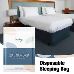Packing Time Bed Single Summer Sheet Use Disposable For Dirty Quilt One el Sleeping Individual Proof Bag Cover y240321