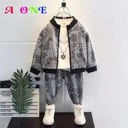 Clothing Sets Spring Autumn Boys Clothes Kids Coat Baby Outfits Jackets Pants 2 Pcs Set Fashion Saudi National Style 2T-12T