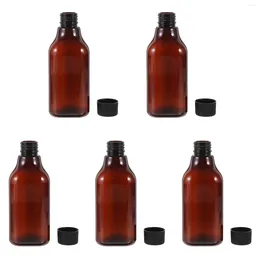 Storage Bottles 5 Pcs Dae Conditioner Travel Necessity Size Toiletries Lotion Pp Caps