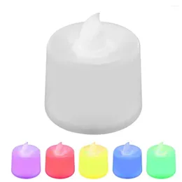 Party Decoration LED Electronic Flameless SimulationCandle Tea Light Battery Powered Wedding Romantic Birthday Home 6PCS