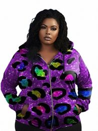 Overbobo Plus Size Felpe Donna Big Size Abbigliamento Lg Manica Stampa Allentata Donna L-9XL Felpa con cappuccio Top Pullover Plus Size S4J3 #