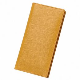 sendefn GOIACII Wallet For Women Genuine Leather Female Credit Card Bag Ultra Thin RFID Blocking Clutch Wallets l9SG#