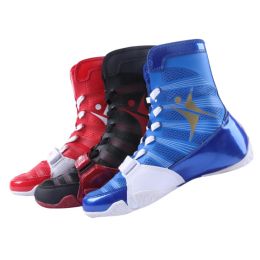 Shoes KANGRUI Big Size 46 45 High Top Professional Boxing Boots Men Women Wrestling Sneakers Only One Feet