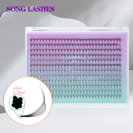 Eyelashes SONG LASHES pointy base promade fans 6D/7D/8D/10D/14D eyelash extensions 100% handmade lashes premade fans make up tool