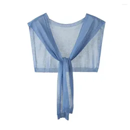 Scarves Dressing Up Skin-Touching Perspective Anti-UV Women Cape Clothing Accessories