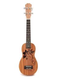 21quot Mini Sapele Ukulele Ukelele Rosewood Fingerboard Guitar Mahogany Neck Delicate Tuning Peg Nylon String Matte Kids Gift7906473