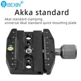 BEXIN 70mm Camera Clamp Quick Release Clamp Tripod Ball Head Mount Adapter Portable Stand Clamp Compatible with Arca Swiss Plate