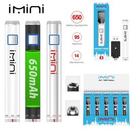 Variable Voltage Batteries Pen Kits C10 Vape Battery 510 Thread Preheat Vaporizer Pen 650mAh Battery Pens with Micro USB for Atomizer Cartridges Display Packaging