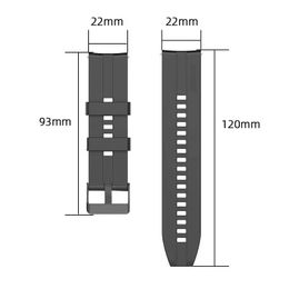 22mm strap For Huawei GT 2 3 46mm WristStrap For Huawei Watch3 GT2 Pro GT2e Magic2 Silicone Bracelet Football Pattern Sport Band