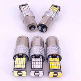 100pcs 1156 BA15S 1157 T20 7443 T25 3157 45SMD 4014 LED CANBUS NO ERROR Car Tail Bulb Brake Light Auto Backup Reverse Lamp DC12V