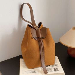 Designer Luxury fashion Tote Bags Autumn and Winter Frosted Big Bag for Women 2023 New Trendy Elephant Water Bucket Bag Versatile Texture Shoulder Bag Crossbody Bag