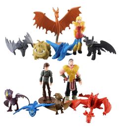 2 cm6 cm New 12pcsset Movie How to Train Your Dragons Toothless Action Figure Toys2606539