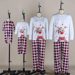 Christmas Pyjamas Family Set Deer Adult Mother Kids Baby Xmas Family Matching Outfits 2023 Family Christmas Pyjamas Dog Clothes