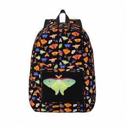 luna Moth Backpack Insect Cycling Backpacks Christmas Gift Teen Colorful Lightweight High School Bags Kawaii Rucksack 73jz#