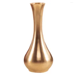 Vases Vase Rustic Home Decor Pure Copper Decorate Mini Decoration Compact Brass Ornament