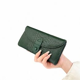 high Quality Solid Colour PU Leather Women Lg Wallet Large Capacity Phes Purse Envelope Wallet Ultra-thin Card Wallet Sac H2mf#