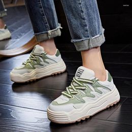 Casual Shoes Krasovki 4cm Air Mesh Synthetic Spring Autumn Women Leather Platform Summer Microfiber Hollow Chunky Sneakers Vulcanize