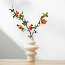 Vases Creative Styling Ceramic Vase White Porcelain Nordic Style Flower Arrangement Device Modern Container Home Decoration