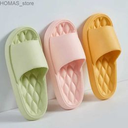 home shoes Home Slippers Summer Women Men Thick Platform Non Slip Silent Sandals Fashion Soft Soled Couple Flip-flops Ladies Outdoor Shoes Y240401